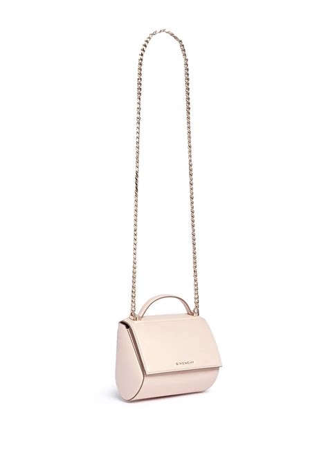 givenchy pandora box chain pink leather shoulder bag|GIVENCHY Textured Calfskin Mini Pandora Box Chain .